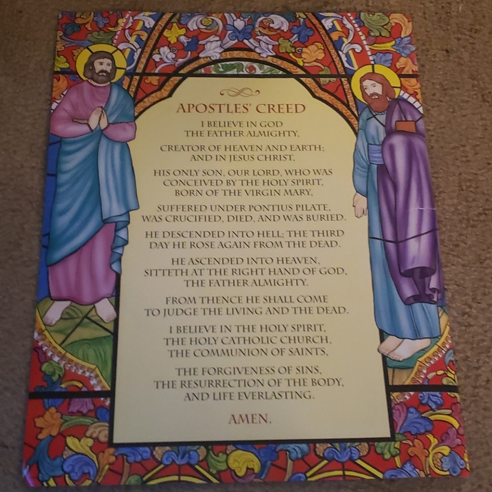 Apostle's Creed Religious Poster